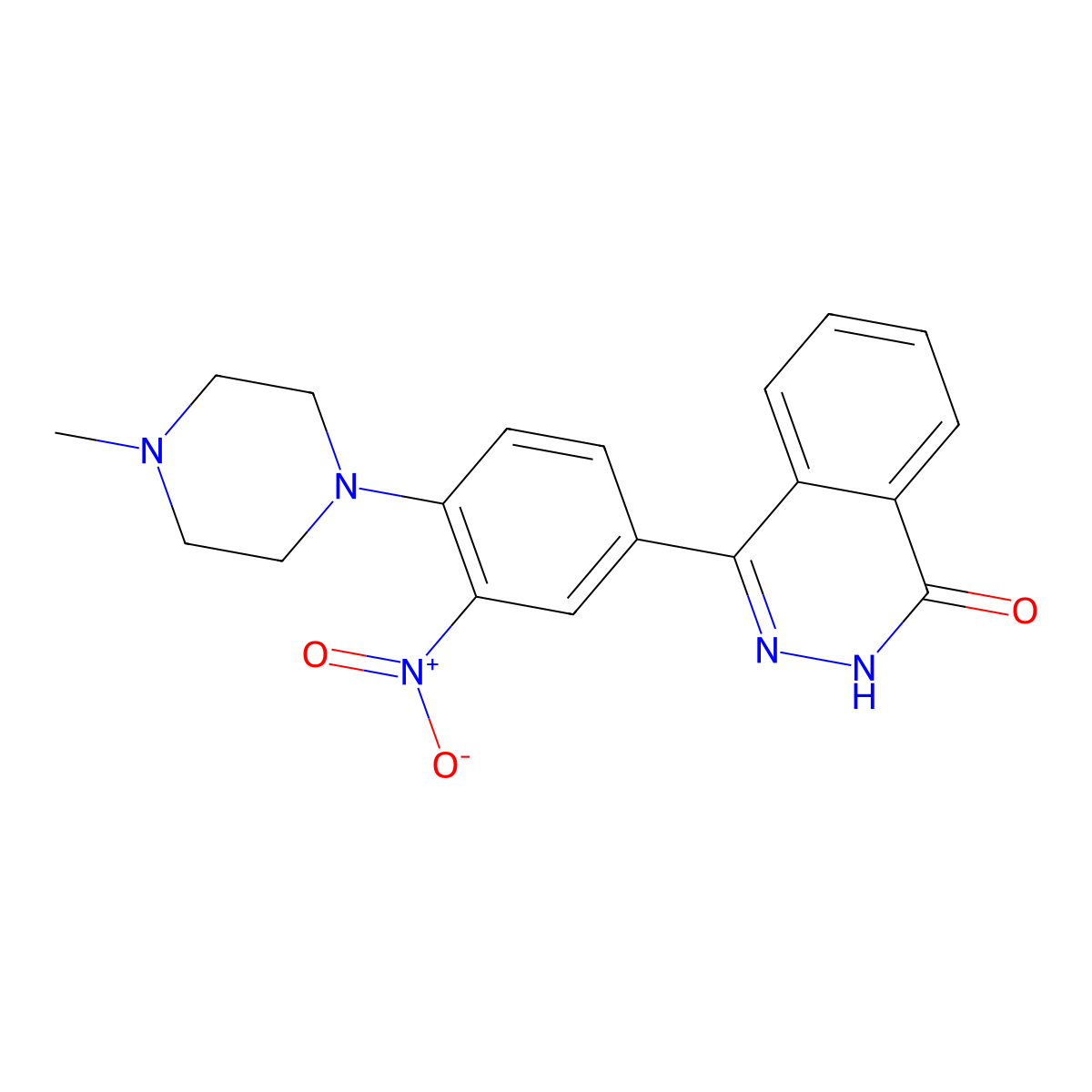 4-[4-(4-Methylpiperazin-1-yl)-3-nitrophenyl]-1,2-dihydrophthalazin-1-one molecular structure, CAS 797766-21-3