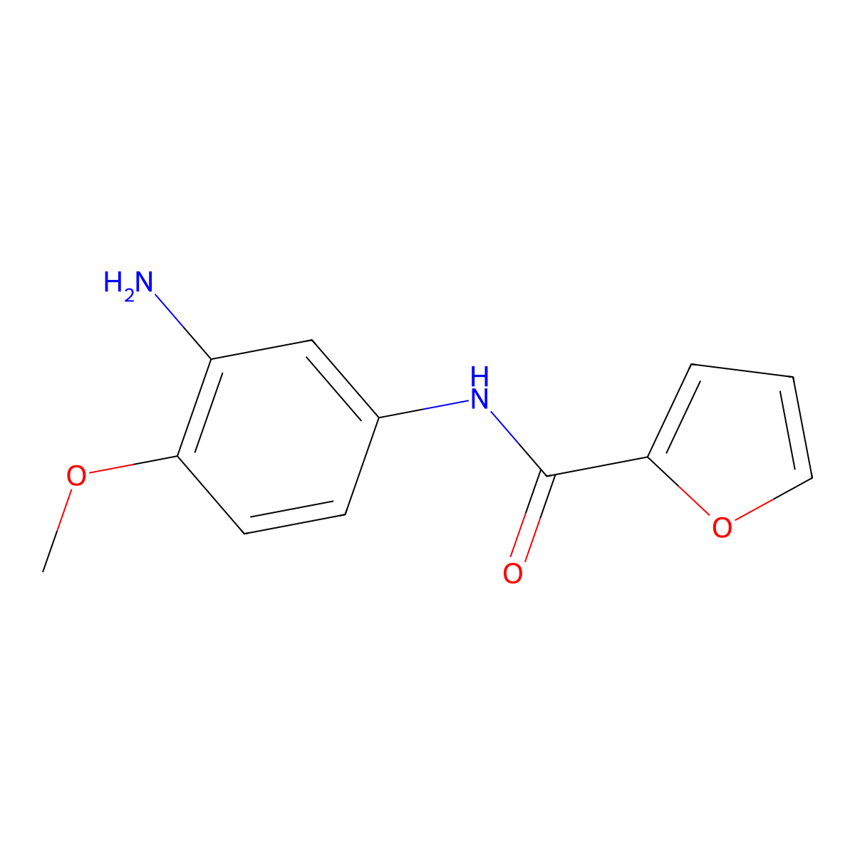 N-(3-amino-4-methoxyphenyl)furan-2-carboxamide molecular structure, CAS 797767-45-4