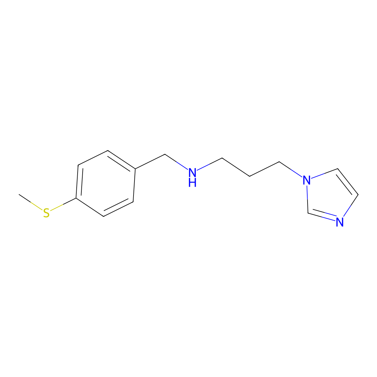 (3-Imidazol-1-yl-propyl)-(4-methylsulfanyl-benzyl)-amine molecular structure, CAS 797770-11-7