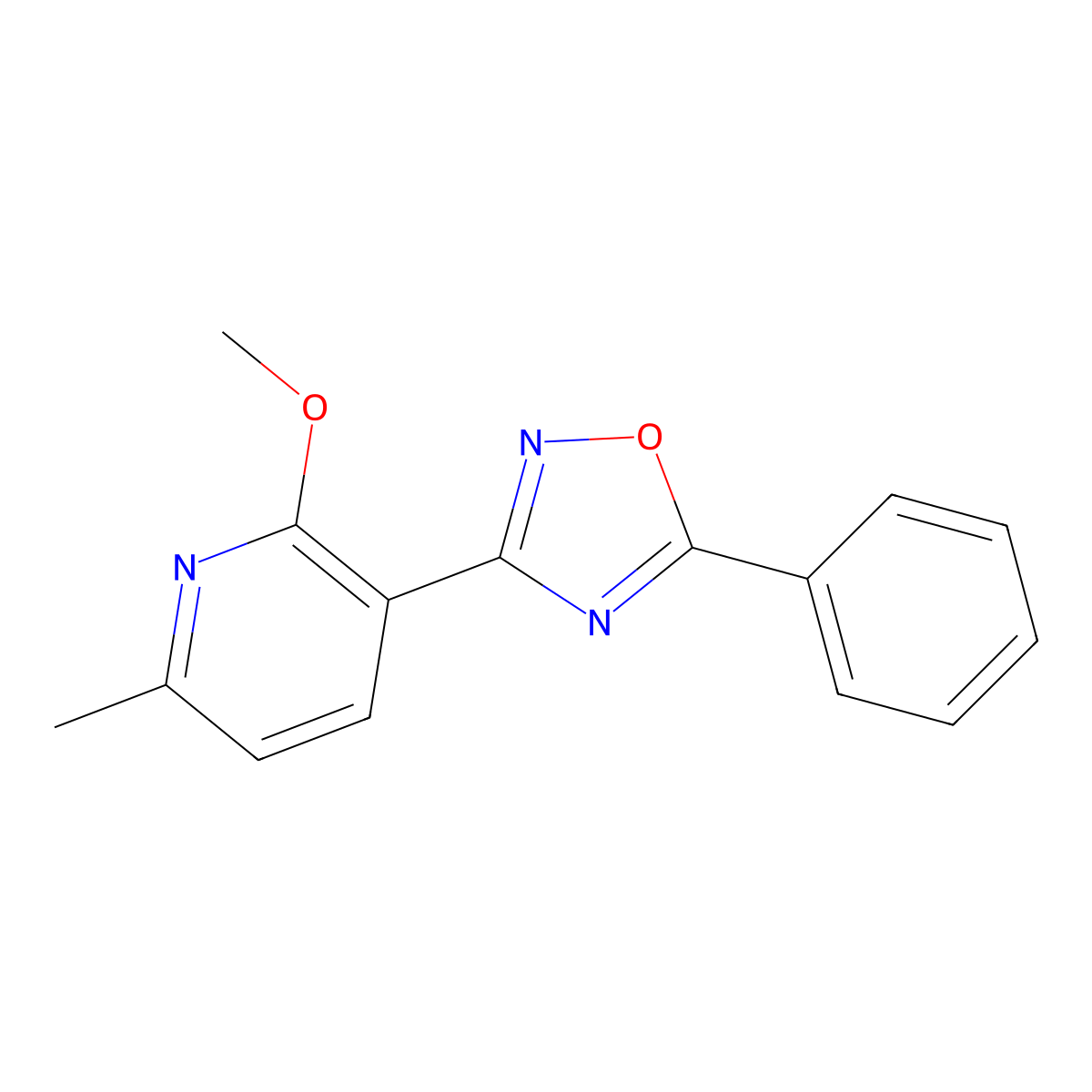 3-(2-Methoxy-6-methylpyridin-3-yl)-5-phenyl-1,2,4-oxadiazole molecular structure, CAS 797770-21-9