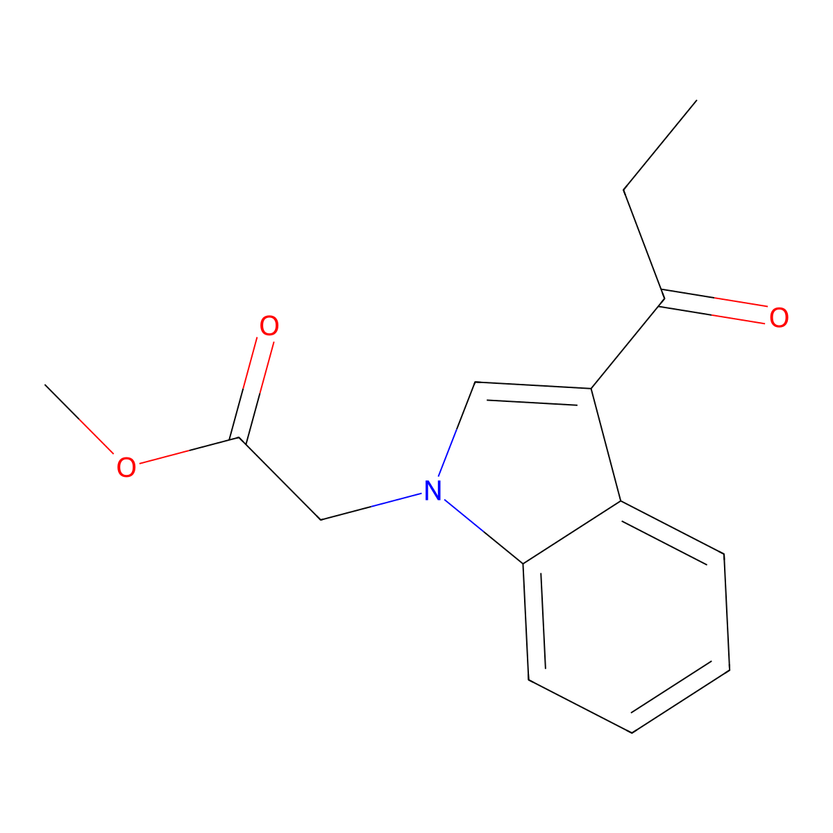 methyl (3-propanoyl-1H-indol-1-yl)acetate molecular structure, CAS 797775-00-9