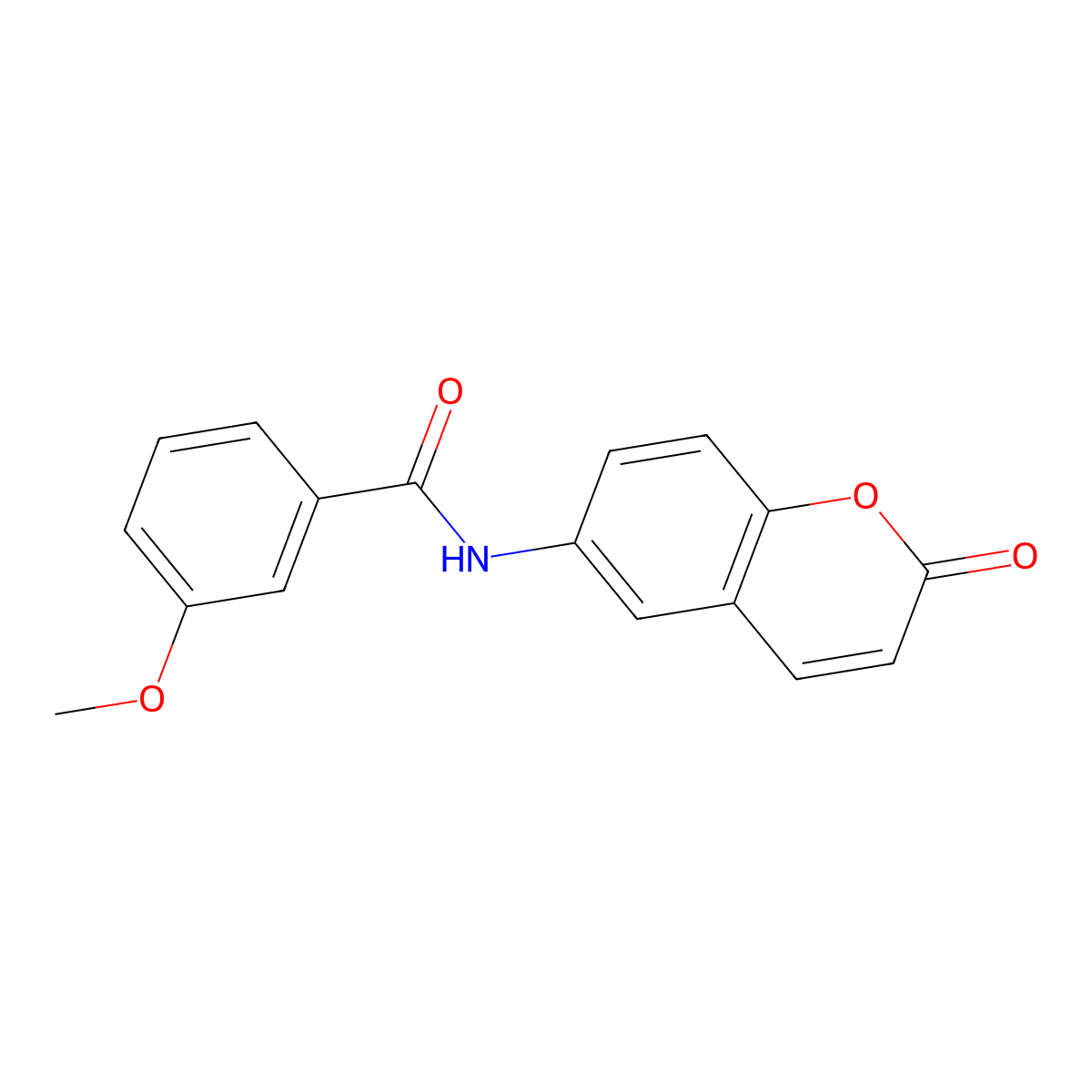 3-methoxy-N-(2-oxo-2H-chromen-6-yl)benzamide molecular structure, CAS 797777-73-2