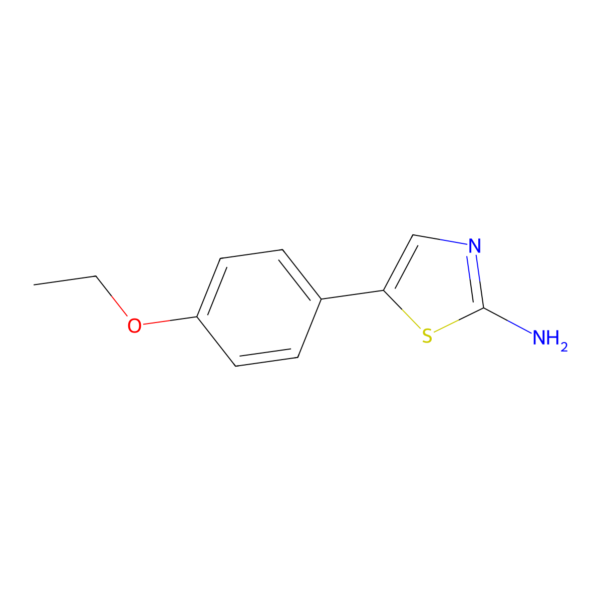 5-(4-Ethoxyphenyl)thiazol-2-amine molecular structure, CAS 797777-92-5