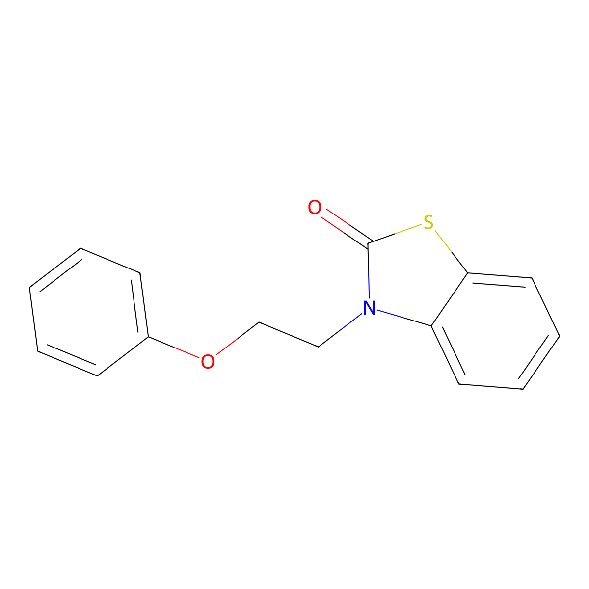 3-(2-Phenoxyethyl)-1,3-benzothiazol-2-one molecular structure, CAS 797780-50-8