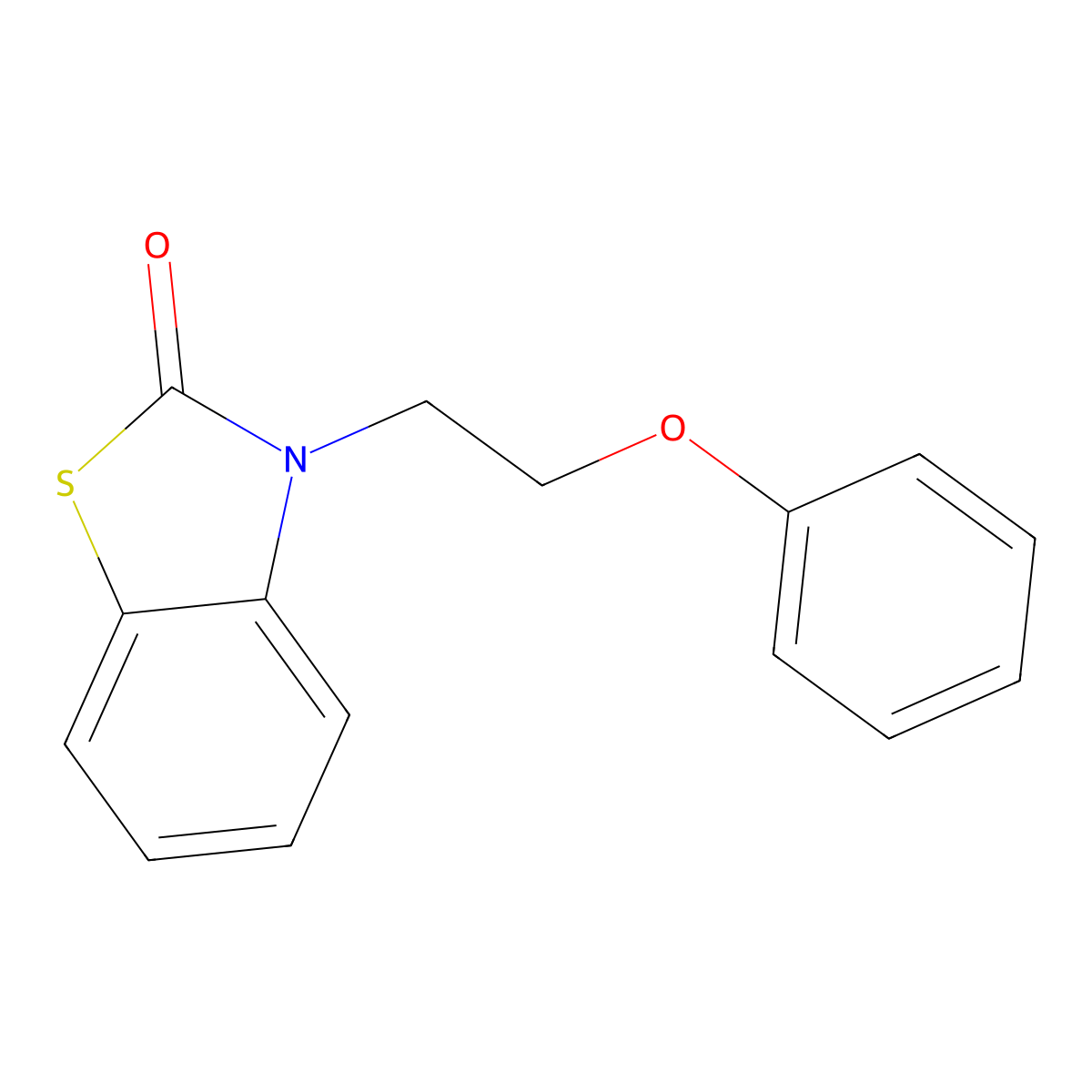 3-(2-Phenoxyethyl)-1,3-benzothiazol-2-one molecular structure, CAS 797780-50-8