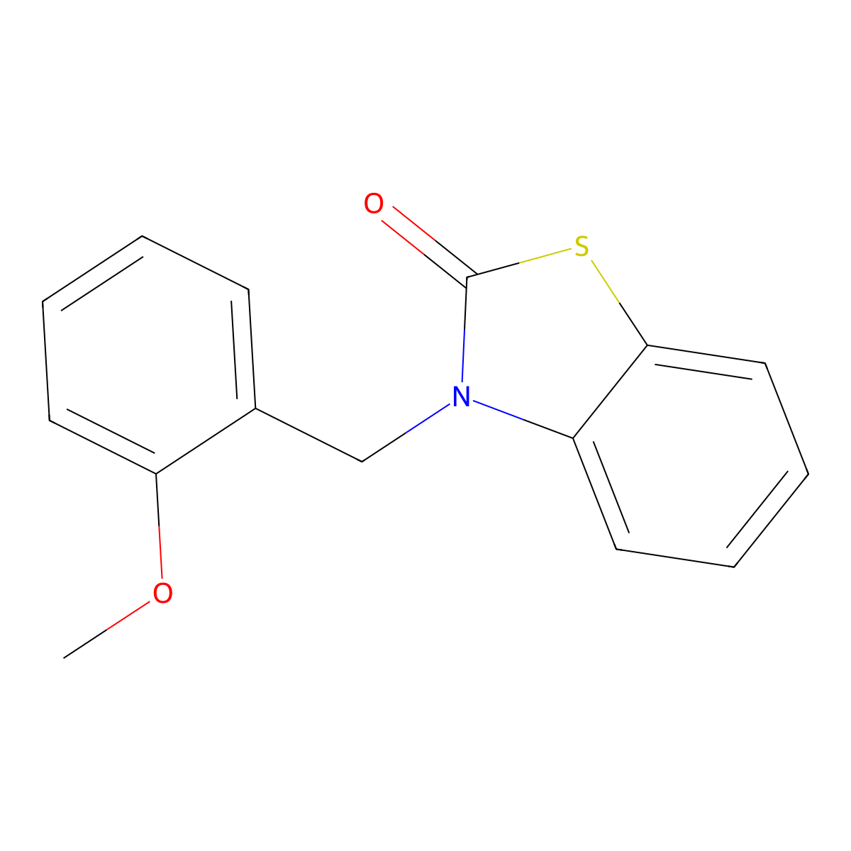 3-(2-methoxybenzyl)benzo[d]thiazol-2(3H)-one molecular structure, CAS 797780-55-3