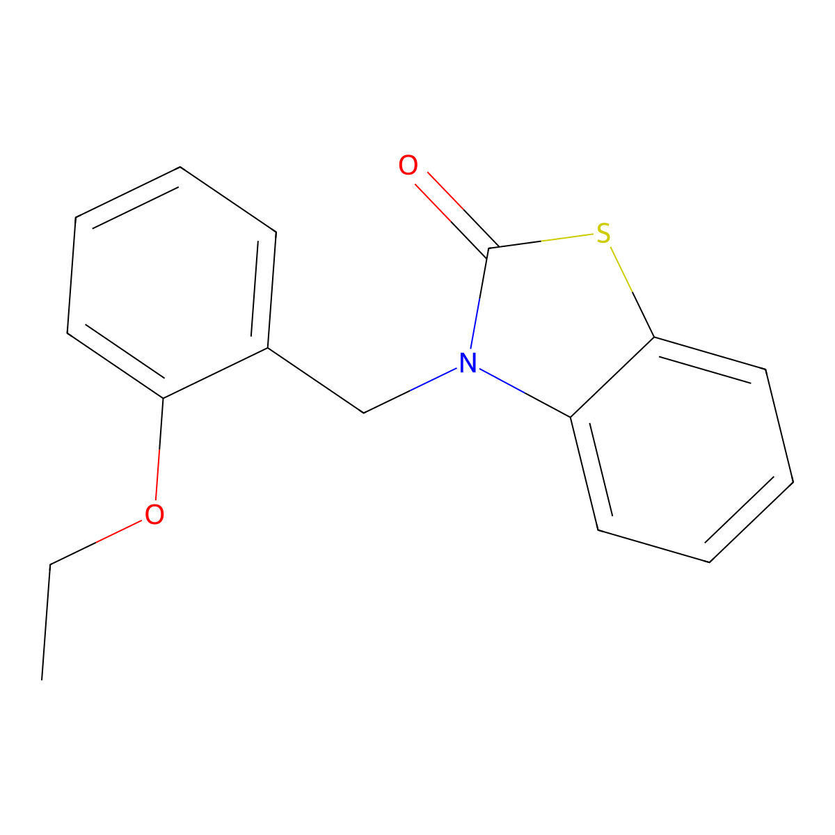 3-[(2-Ethoxyphenyl)methyl]-1,3-benzothiazol-2-one molecular structure, CAS 797780-56-4