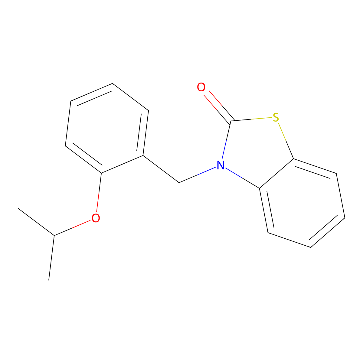 3-(2-isopropoxybenzyl)benzo[d]thiazol-2(3H)-one molecular structure, CAS 797780-57-5