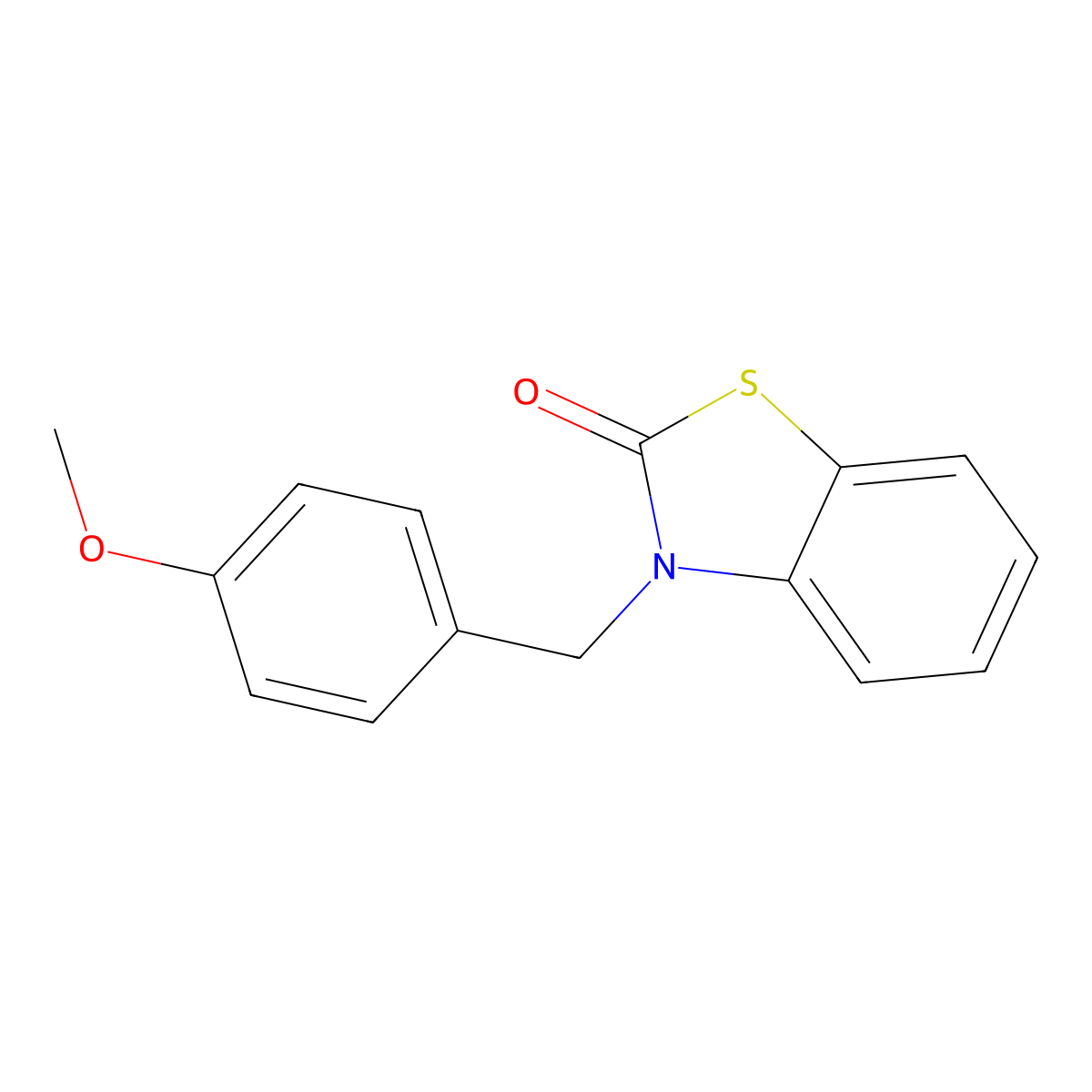 3-(4-Methoxy-benzyl)-3H-benzothiazol-2-one molecular structure, CAS 797780-59-7