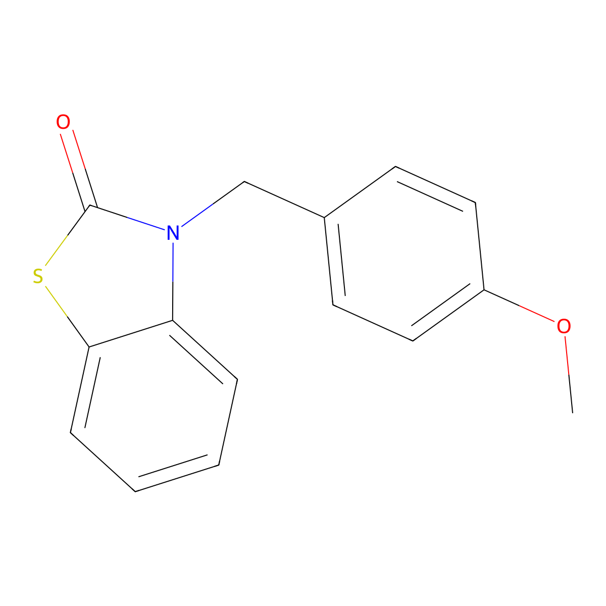 3-(4-Methoxy-benzyl)-3H-benzothiazol-2-one molecular structure, CAS 797780-59-7