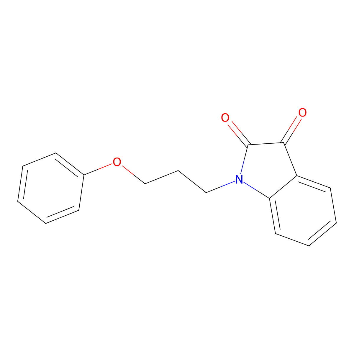 1-(3-phenoxypropyl)-1H-indole-2,3-dione molecular structure, CAS 797780-73-5