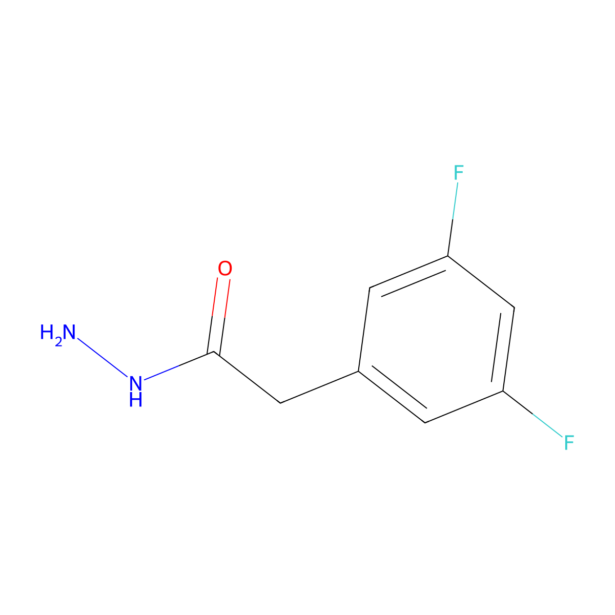 2-(3,5-Difluorophenyl)acetohydrazide molecular structure, CAS 797784-29-3