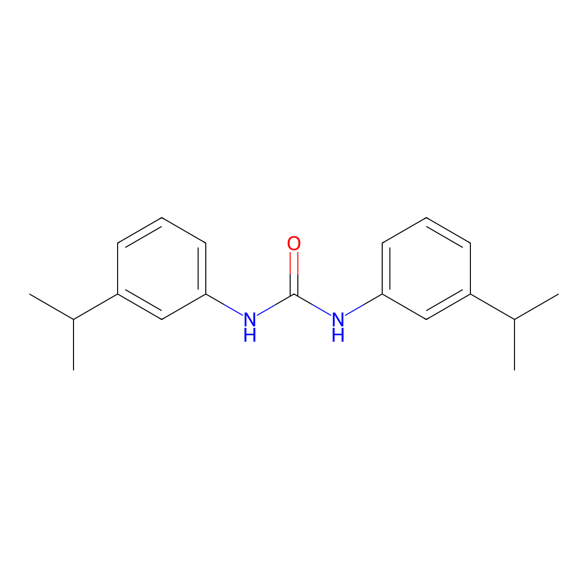 1,3-Bis(3-isopropylphenyl)urea molecular structure, CAS 797790-90-0