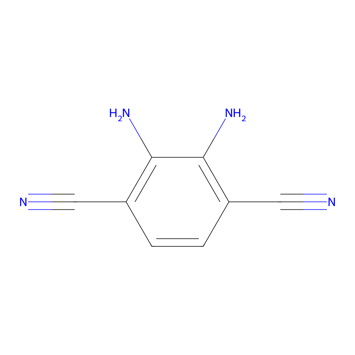 2,3-Diaminoterephthalonitrile molecular structure, CAS 79780-61-3