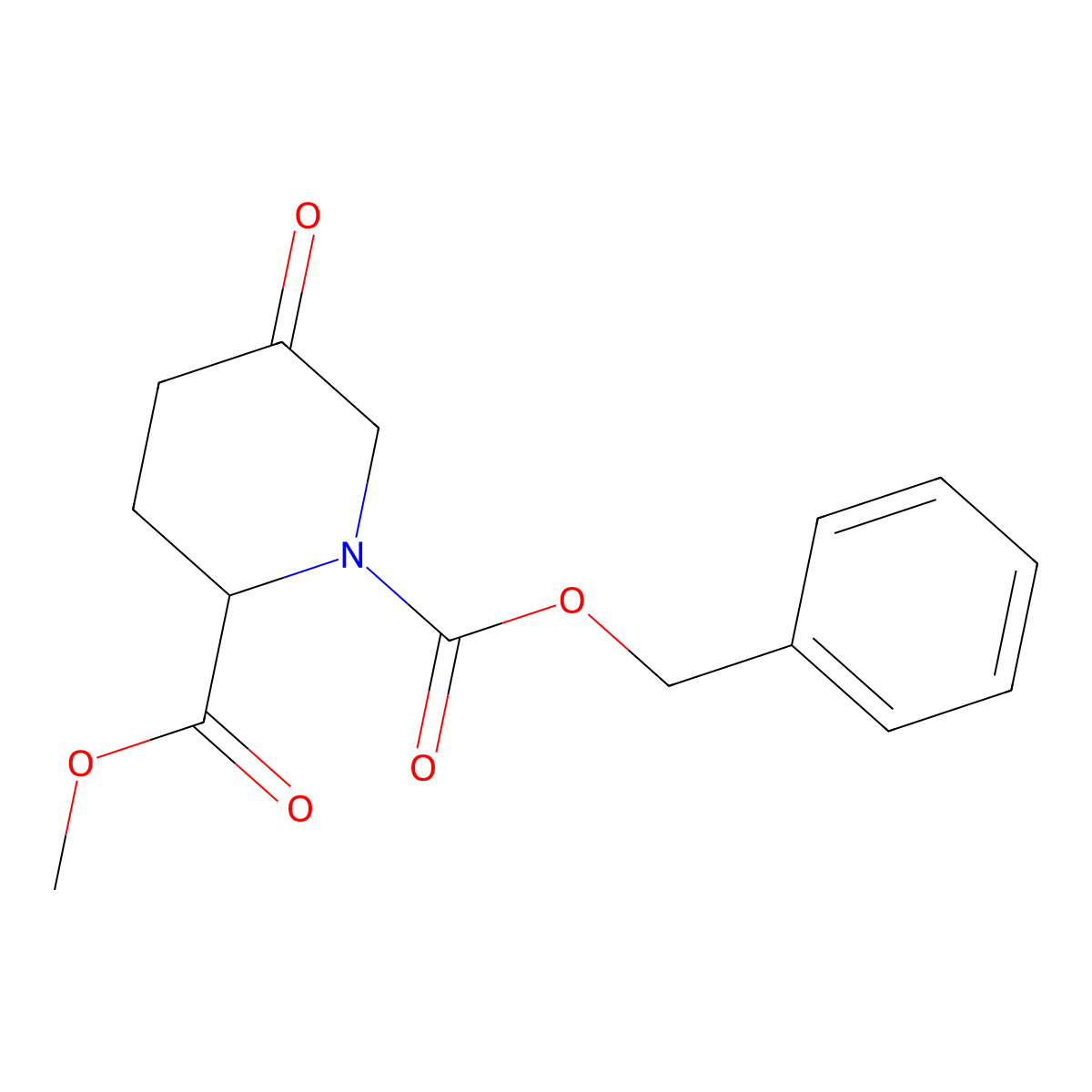 1-Cbz-5-oxo-piperidine-2-carboxylic acid methyl ester molecular structure, CAS 797801-61-7