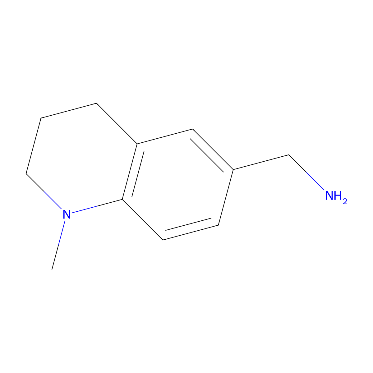 1-(1-Methyl-1,2,3,4-tetrahydroquinolin-6-YL)methanamine molecular structure, CAS 797807-54-6