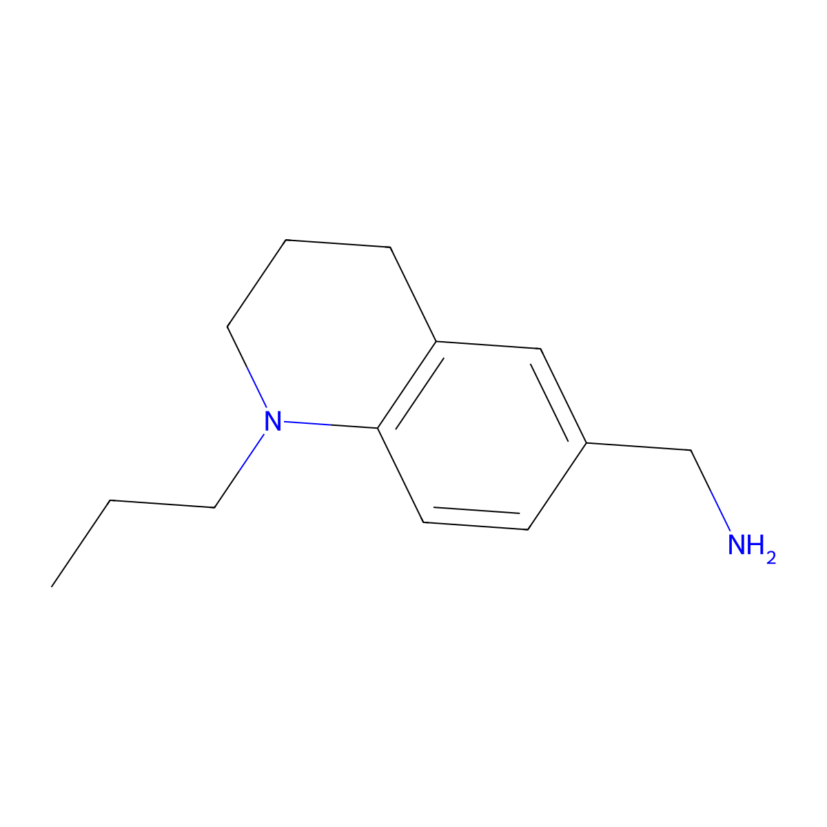 (1-Propyl-1,2,3,4-tetrahydroquinolin-6-yl)methanamine molecular structure, CAS 797807-55-7