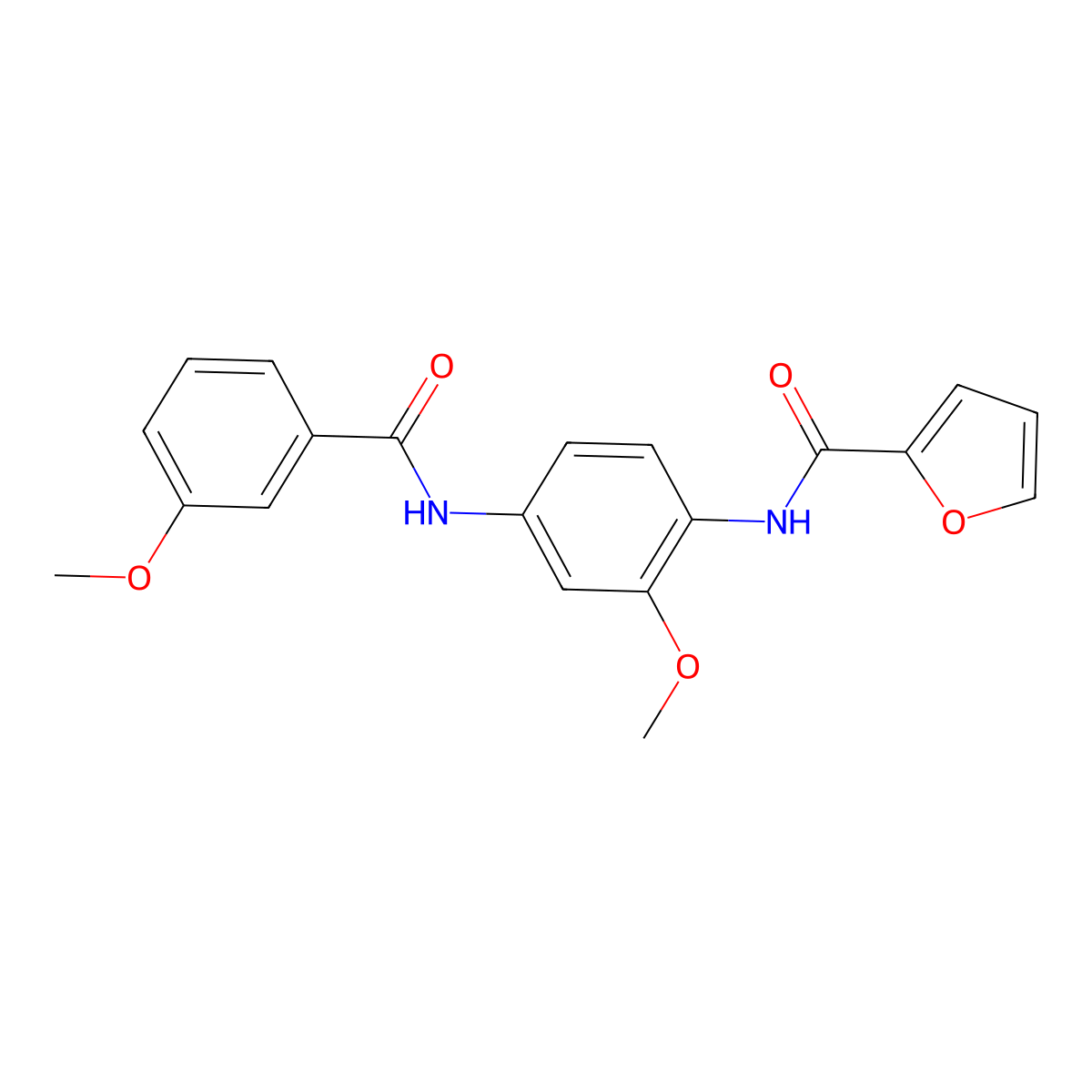 N-{2-methoxy-4-[(3-methoxybenzoyl)amino]phenyl}-2-furamide molecular structure, CAS 797807-89-7