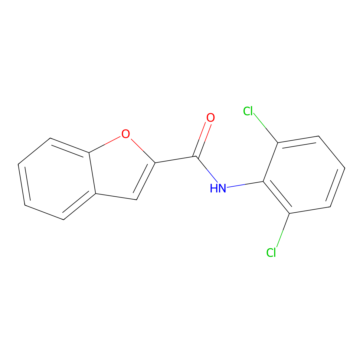 N-(2,6-Dichlorophenyl)benzofuran-2-carboxamide molecular structure, CAS 797809-85-9