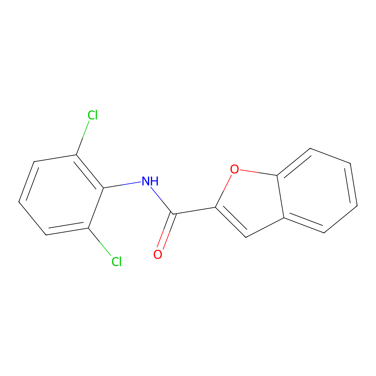 N-(2,6-Dichlorophenyl)benzofuran-2-carboxamide molecular structure, CAS 797809-85-9