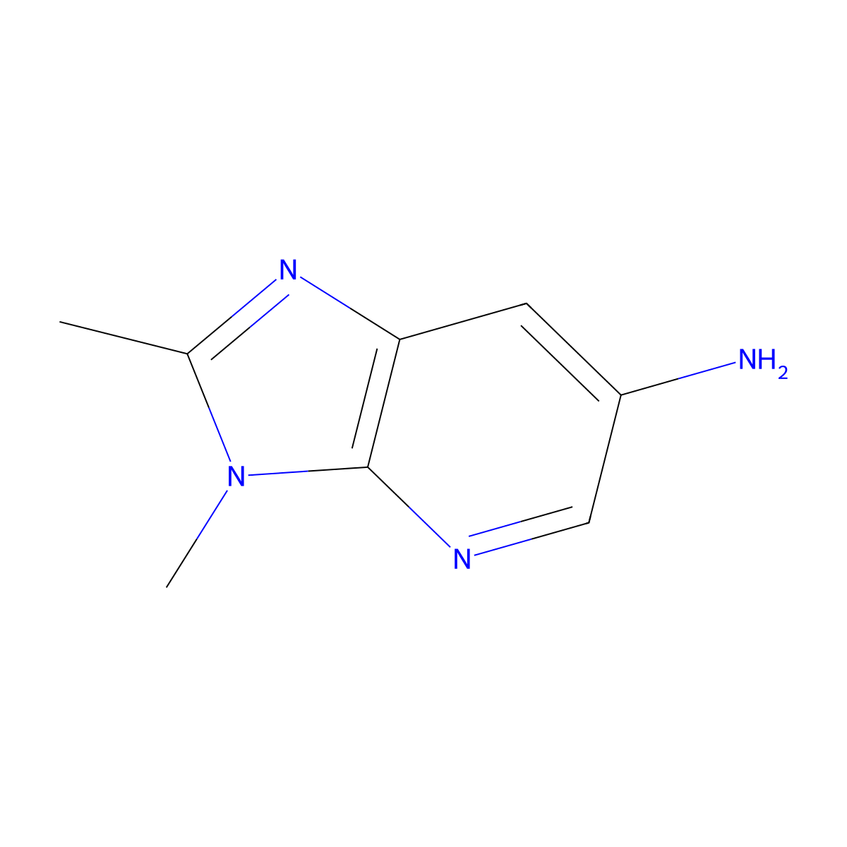 2,3-dimethyl-3H-imidazo[4,5-b]pyridin-6-amine molecular structure, CAS 79781-77-4