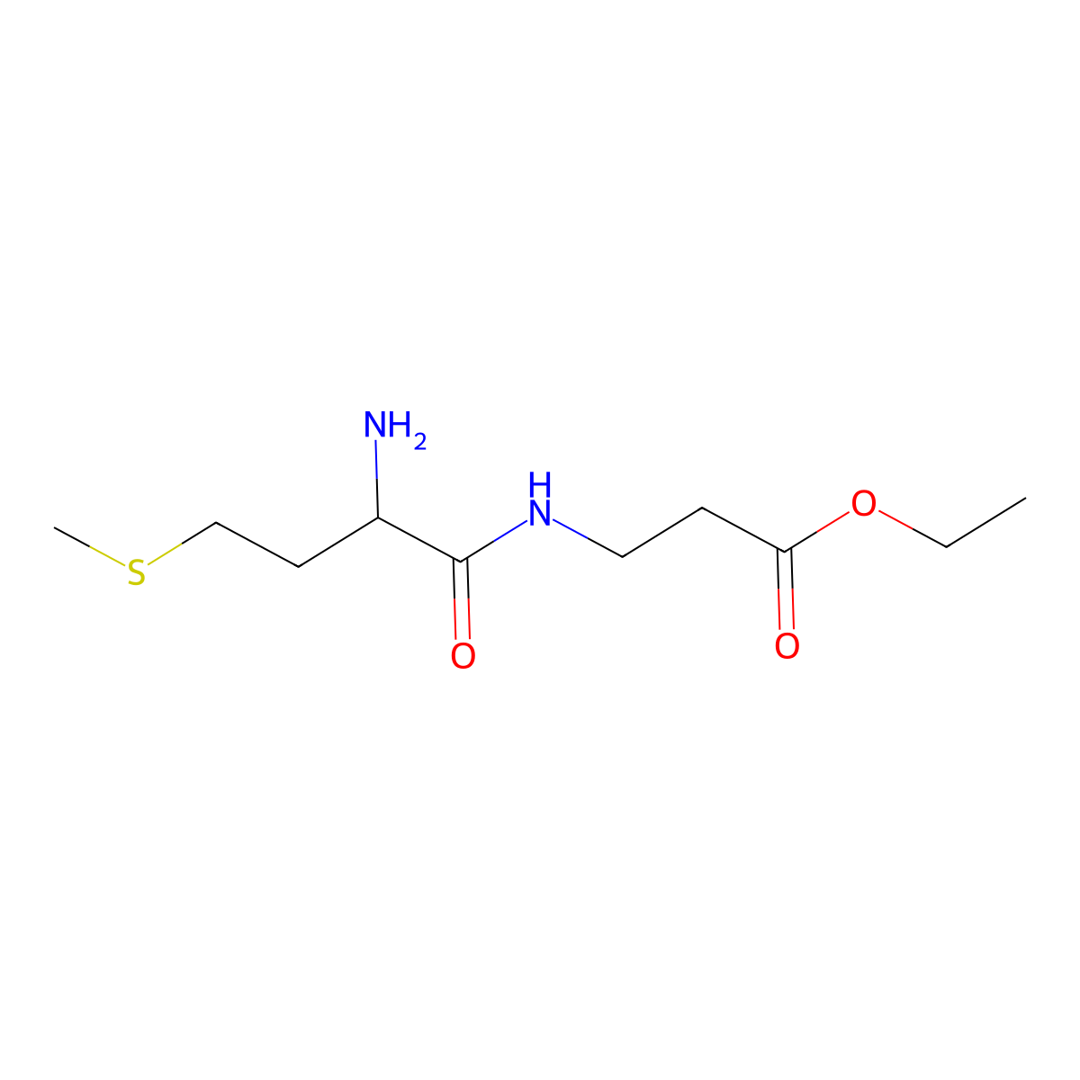 ethyl 3-[(2S)-2-amino-4-(methylsulfanyl)butanamido]propanoate molecular structure, CAS 797810-56-1