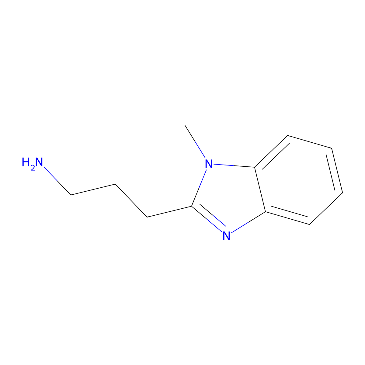 3-(1-Methylbenzimidazol-2-yl)propylamine molecular structure, CAS 797814-91-6