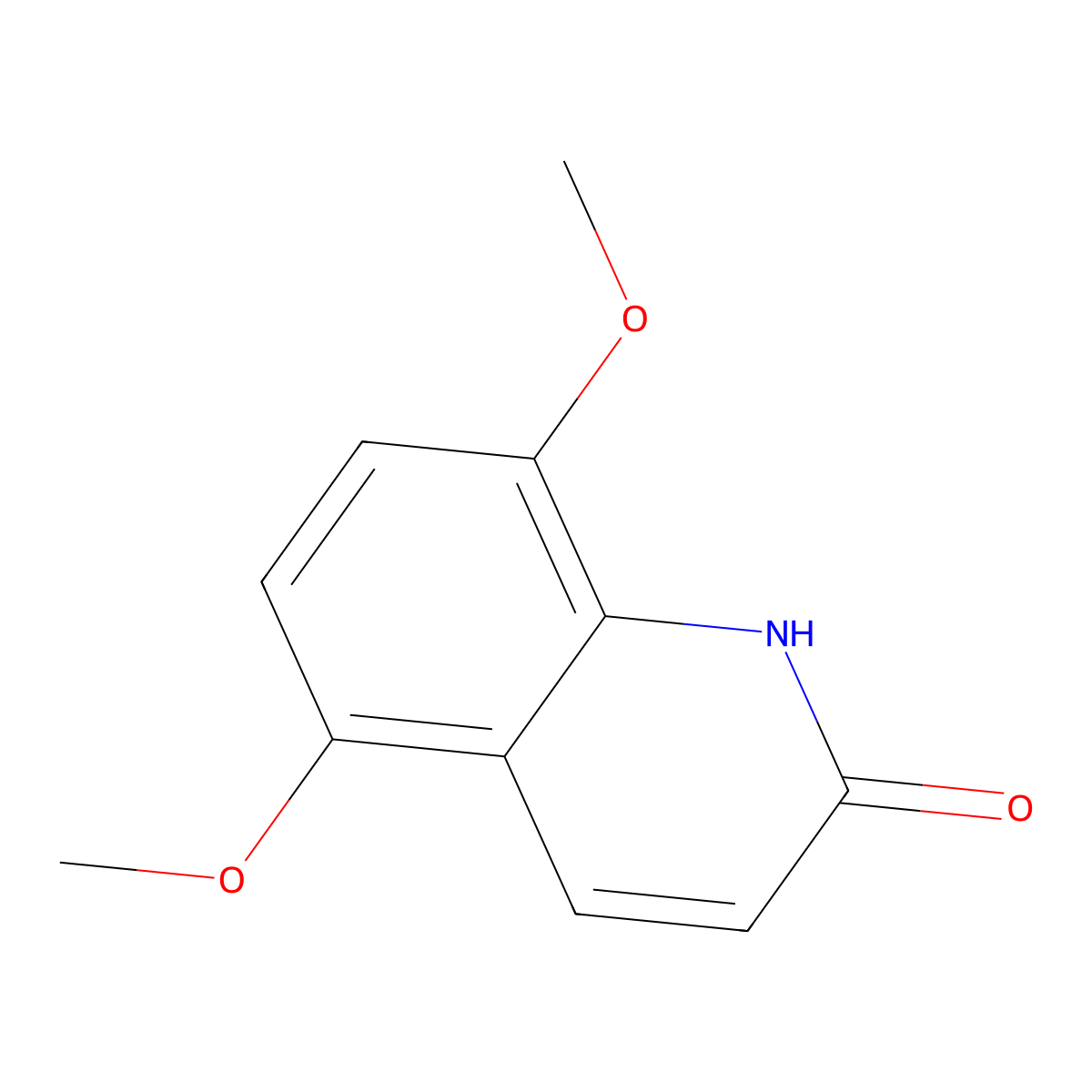5,8-Dimethoxyquinolin-2(1H)-one molecular structure, CAS 79784-30-8