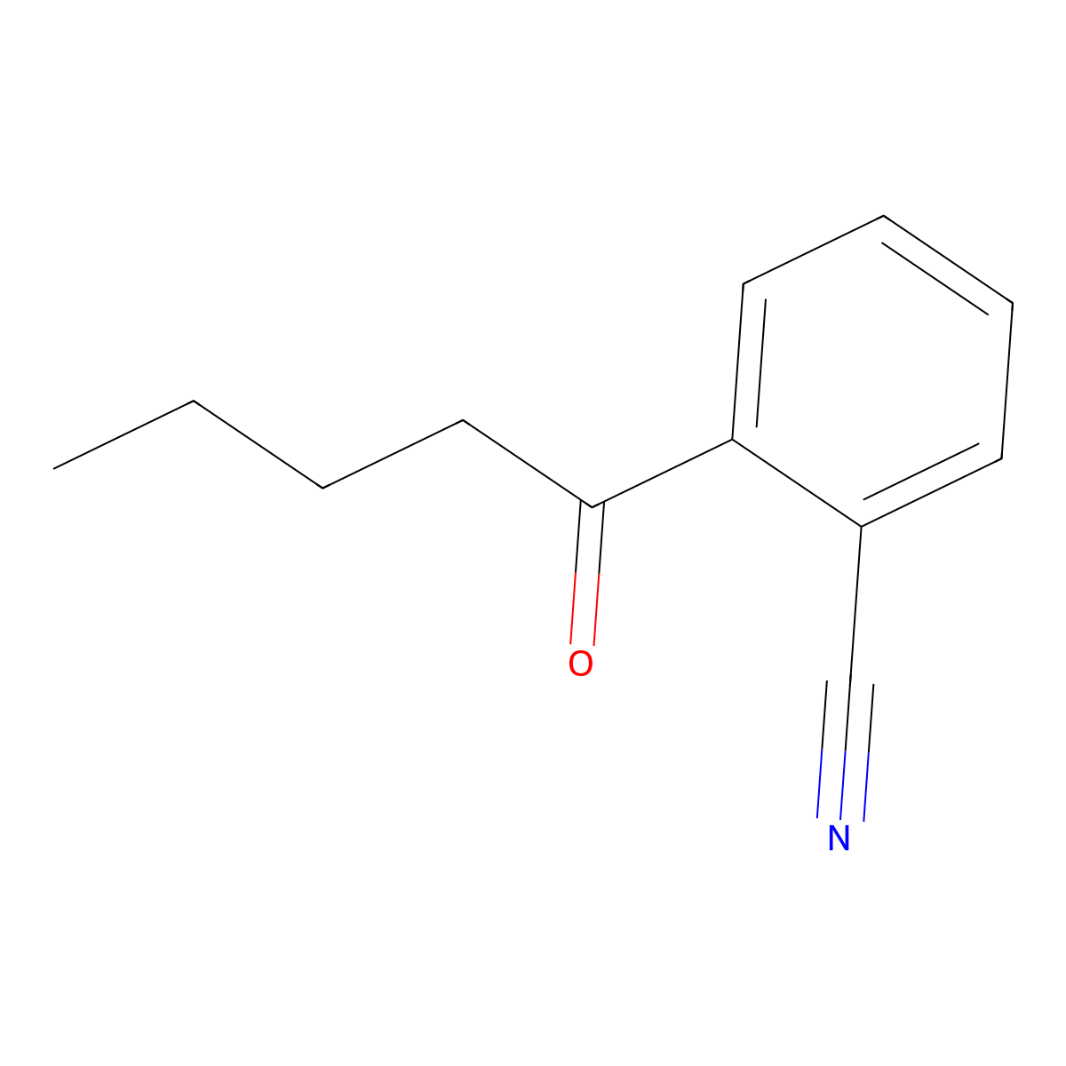2-Pentanoylbenzonitrile molecular structure, CAS 79784-55-7