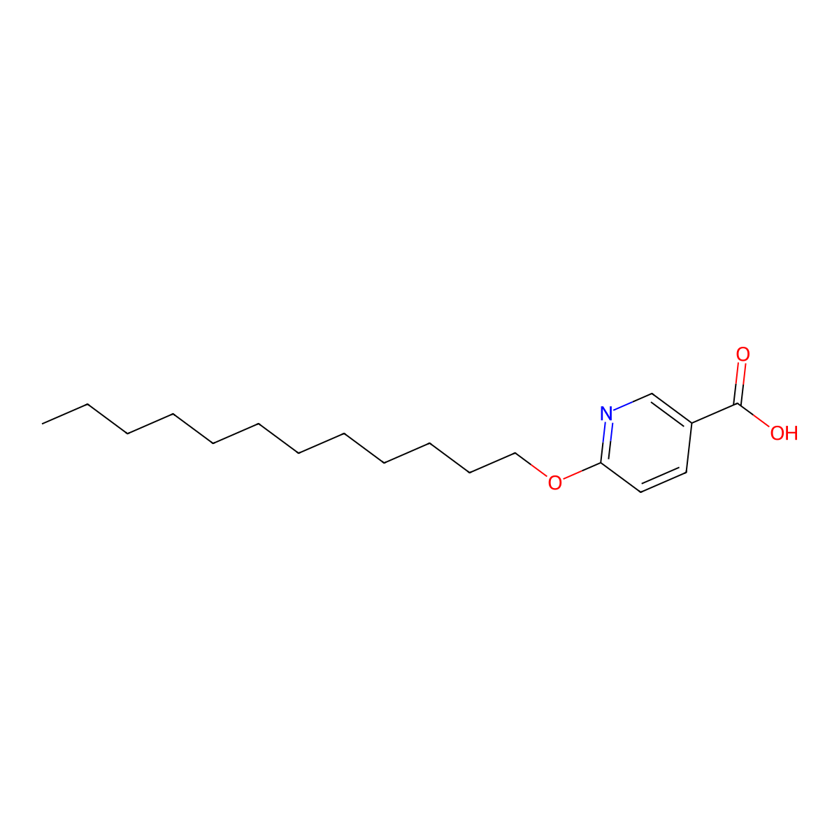 6-(Dodecyloxy)nicotinic acid molecular structure, CAS 79785-59-4
