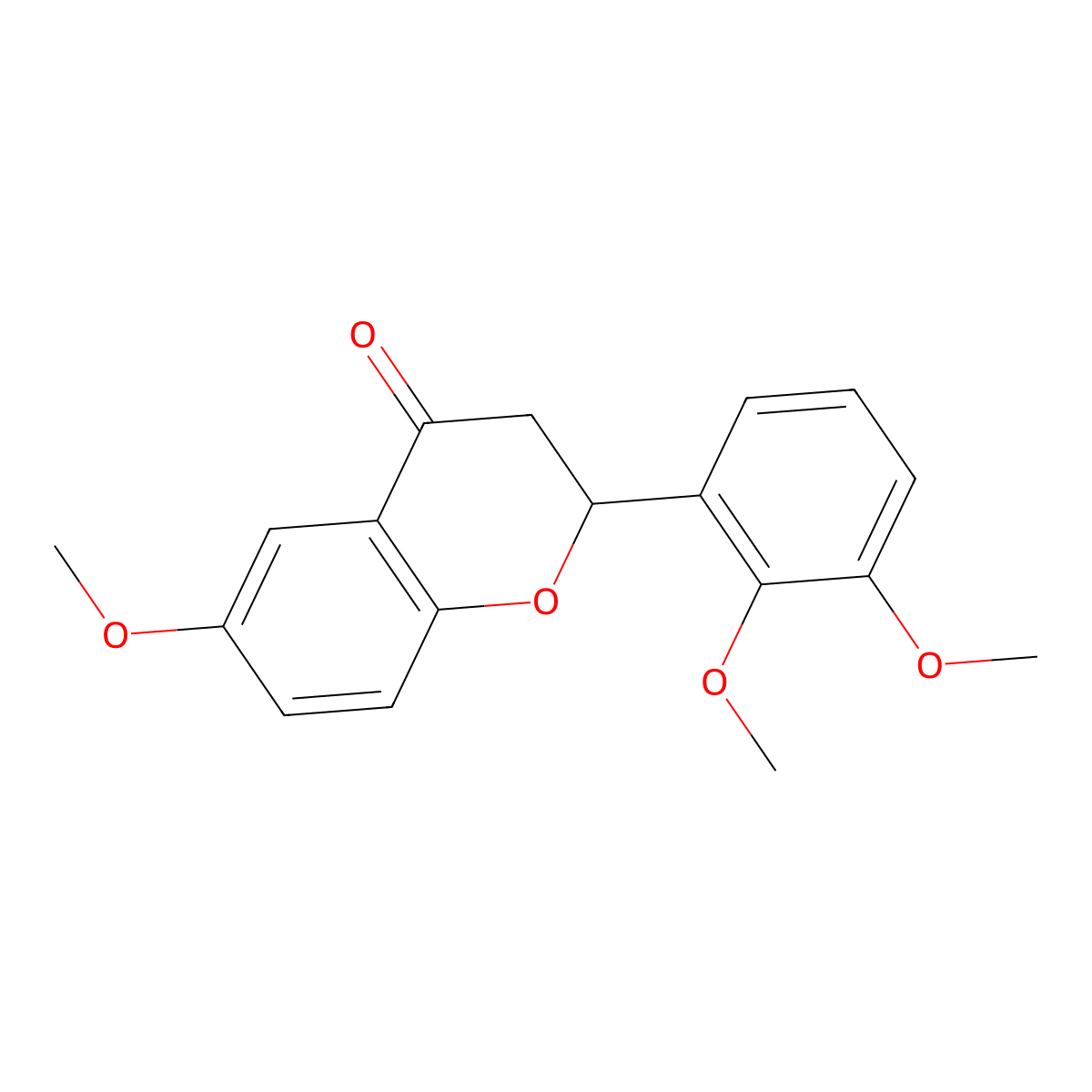 6,2',3'-Trimethoxyflavanone molecular structure, CAS 79786-41-7