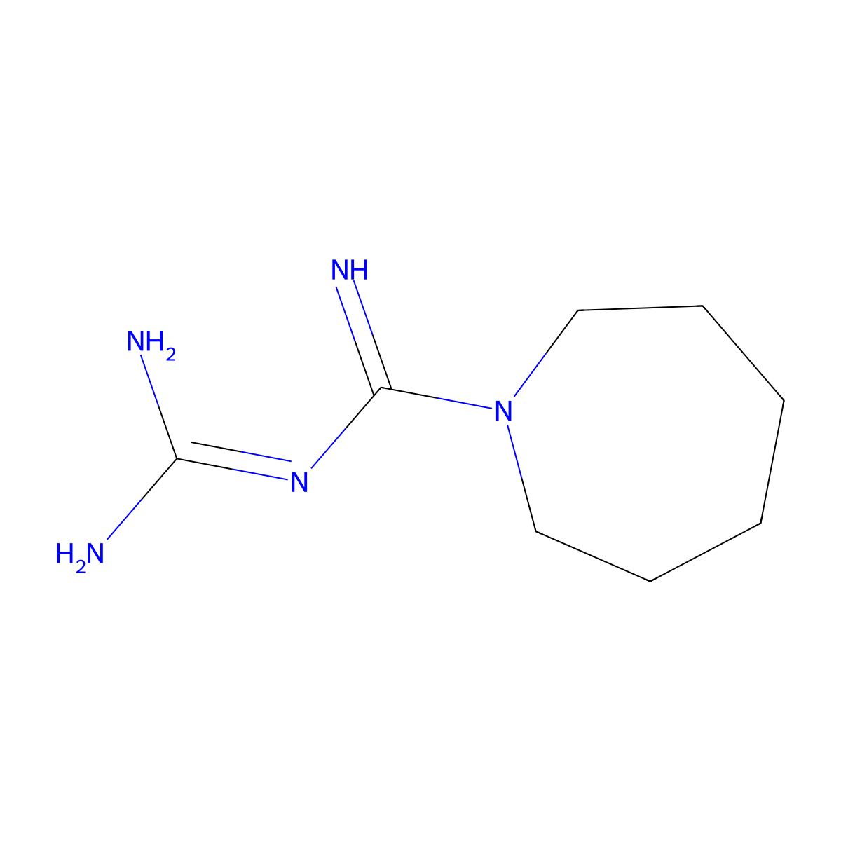 N-[amino(imino)methyl]azepane-1-carboximidamide molecular structure, CAS 79787-65-8