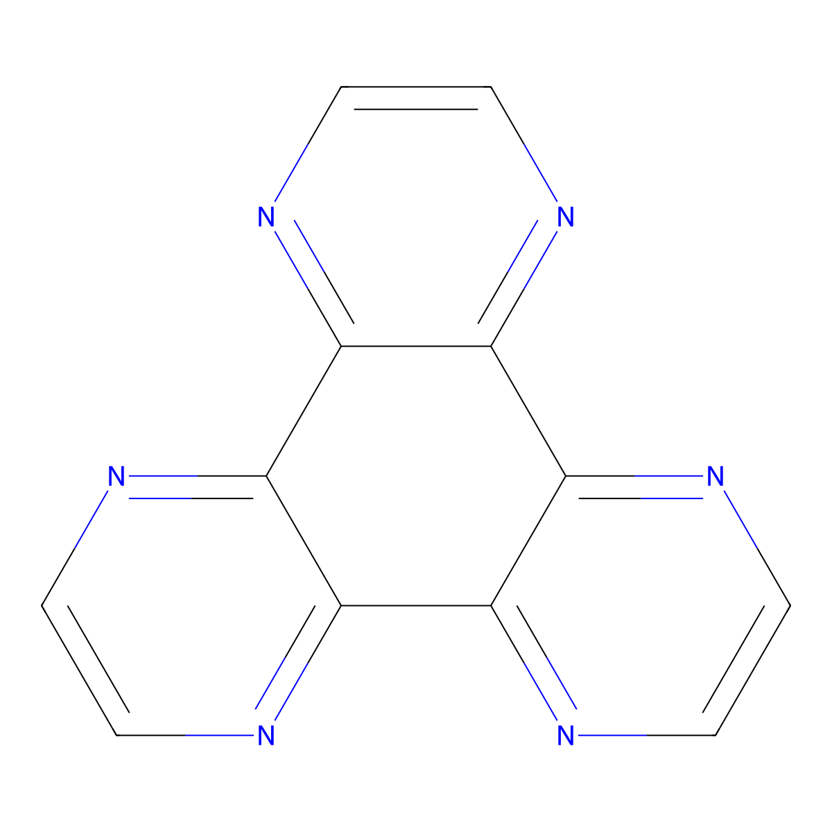 1,4,5,8,9,12-Hexaazatriphenylene molecular structure, CAS 79790-37-7