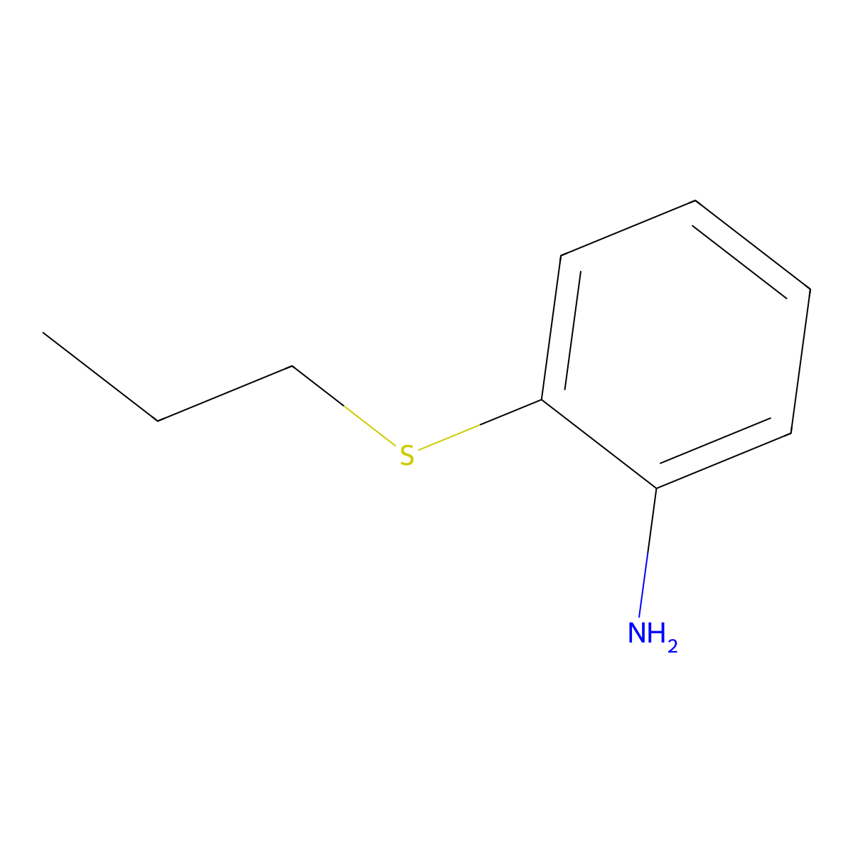 2-(Propylthio)aniline molecular structure, CAS 79792-95-3