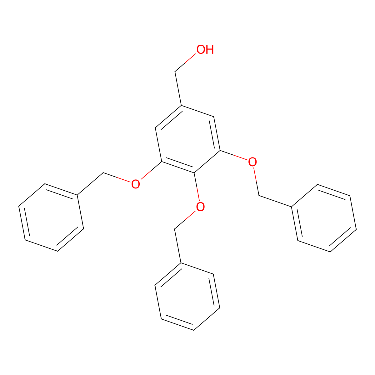 (3,4,5-Tris(benzyloxy)phenyl)methanol molecular structure, CAS 79831-88-2