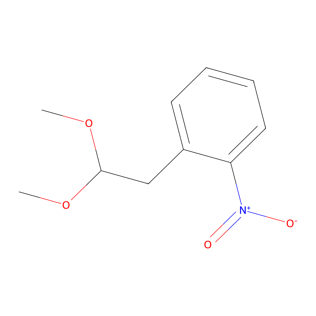 1-(2,2-Dimethoxyethyl)-2-nitrobenzene molecular structure, CAS 79844-33-0