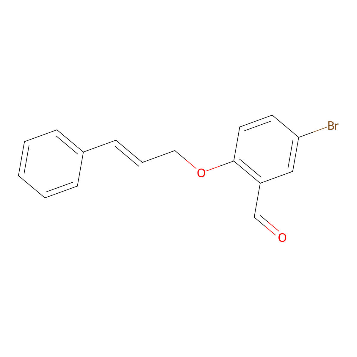 5-Bromo-2-{[(2E)-3-phenylprop-2-enyl]-oxy}benzaldehyde molecular structure, CAS 79844-41-0