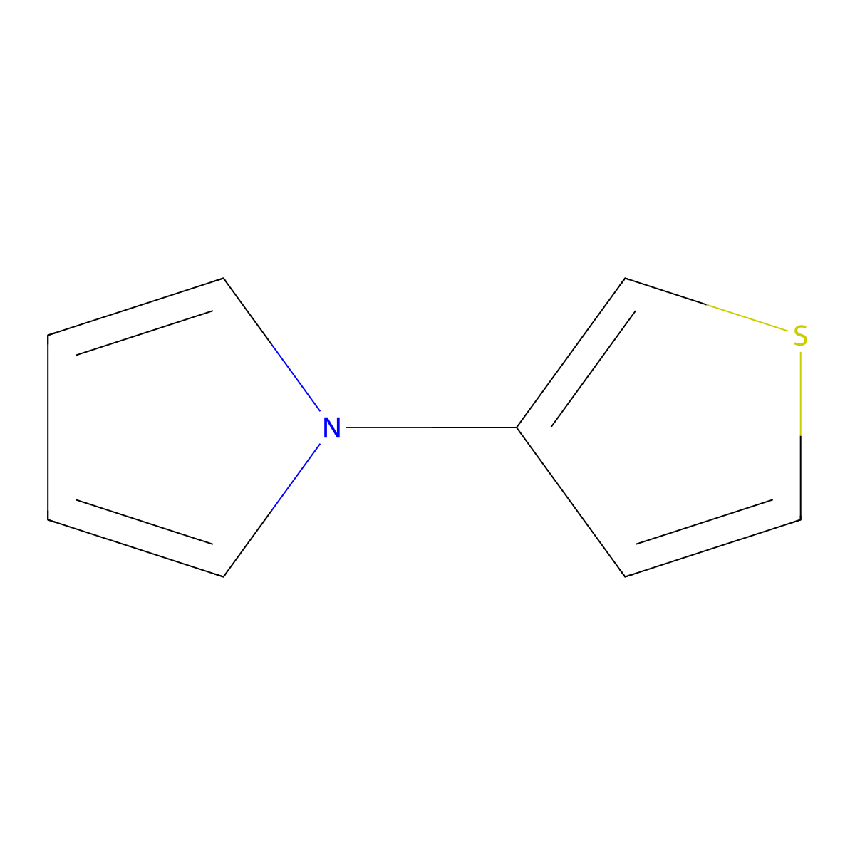 1-(3-thienyl)-1H-pyrrole molecular structure, CAS 79844-48-7