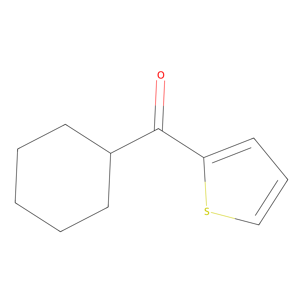 Cyclohexyl(thiophen-2-yl)methanone molecular structure, CAS 79852-25-8