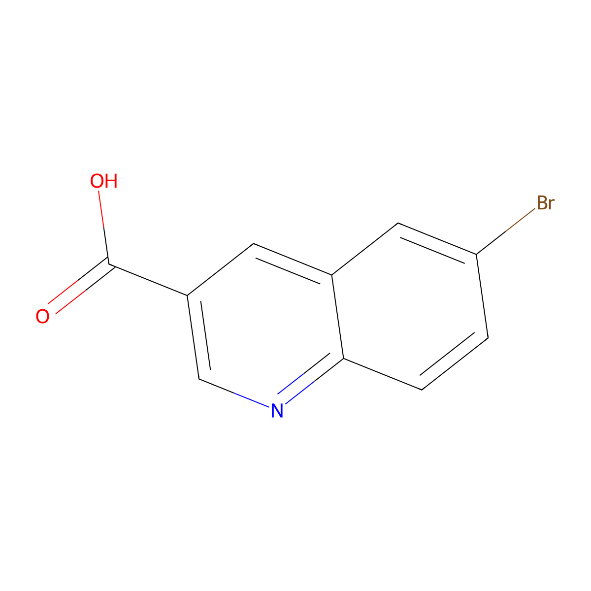 6-Bromoquinoline-3-carboxylic acid molecular structure, CAS 798545-30-9