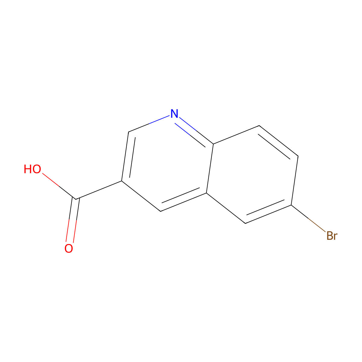 6-Bromoquinoline-3-carboxylic acid molecular structure, CAS 798545-30-9