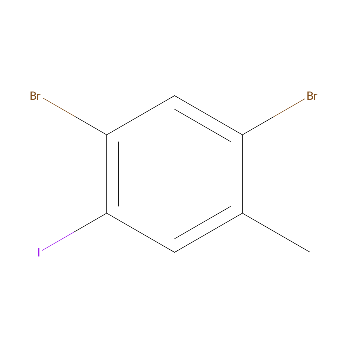 1,5-Dibromo-2-iodo-4-methylbenzene molecular structure, CAS 798552-96-2