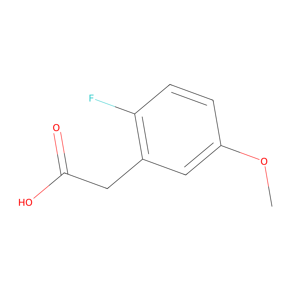 2-(2-Fluoro-5-methoxyphenyl)acetic acid molecular structure, CAS 798563-50-5