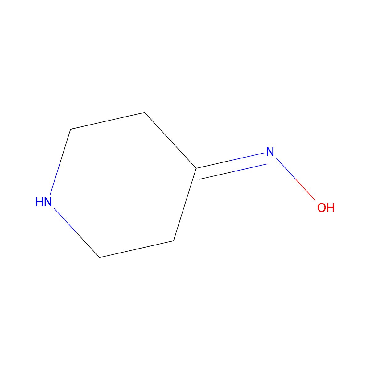 N-Piperidin-4-ylidenehydroxylamine molecular structure, CAS 79858-41-6