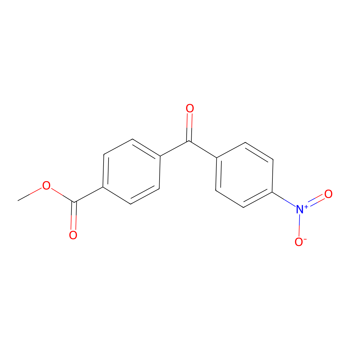 Methyl 4-(4-nitrobenzoyl)benzoate molecular structure, CAS 79859-23-7