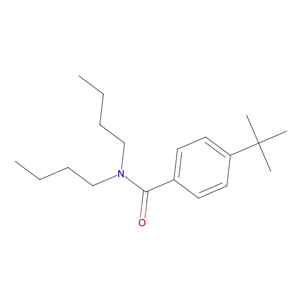 N,N-Dibutyl-4-tert-butylbenzamide molecular structure, CAS 79868-18-1