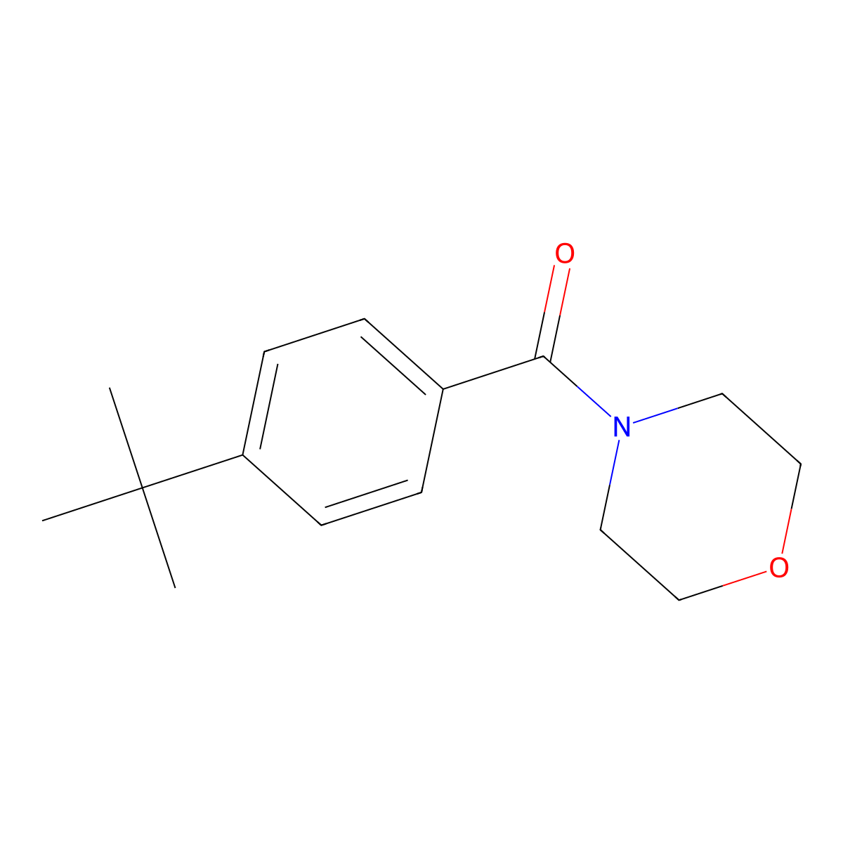 (4-(Tert-butyl)phenyl)(morpholino)methanone molecular structure, CAS 79868-24-9
