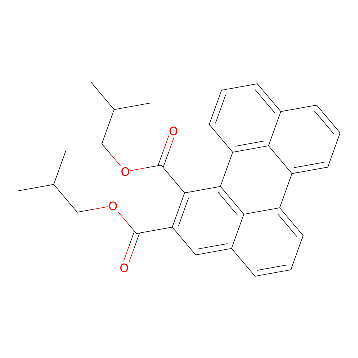 Diisobutyl Perylenedicarboxylate molecular structure, CAS 79869-59-3