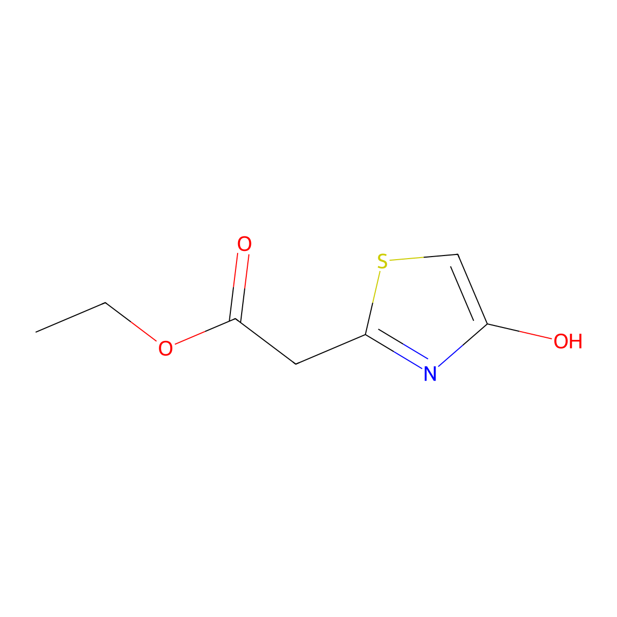 Ethyl (4-hydroxy-1,3-thiazol-2-yl)acetate molecular structure, CAS 79878-57-2