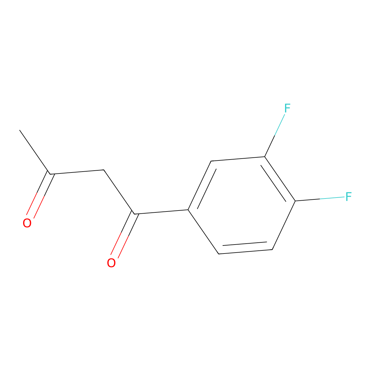 1-(3,4-Difluorophenyl)butane-1,3-dione molecular structure, CAS 79881-17-7
